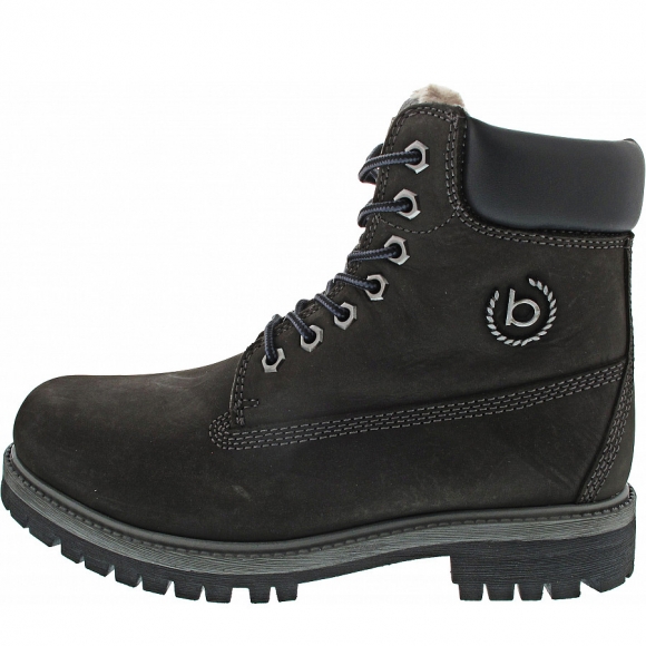 Bugatti Schnürstiefel in dark grey- black