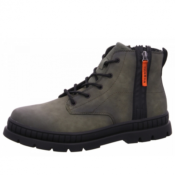 Bugatti Pallario Schnürstiefel in 7100 dk.green