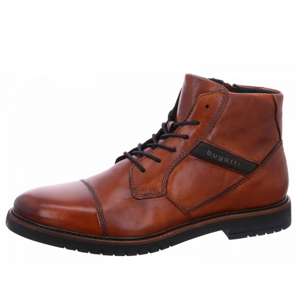 Bugatti Caj Schnürstiefel in 6300 cognac