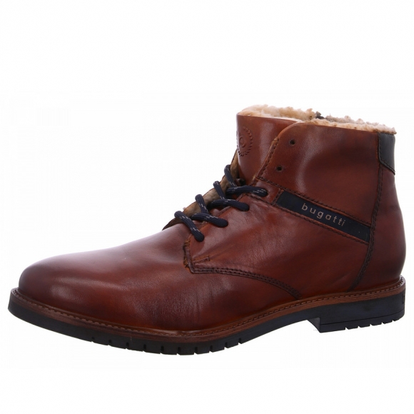Bugatti Caj Schnürstiefel in 6300 cognac