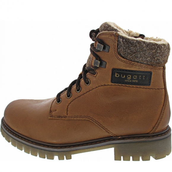 Bugatti Justin Schnürstiefel in cognac