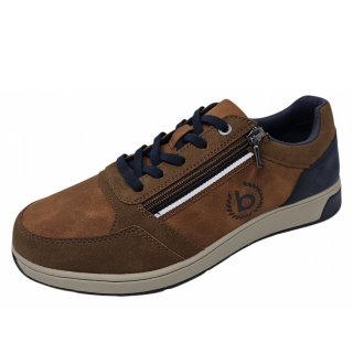 Bugatti sportlicher Schnürer in 6300 cognac blue