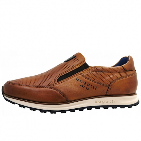 Bugatti Civino Slipper in cognac 6300