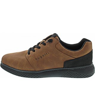 Bugatti Dexter Schnürer in cognac/blue