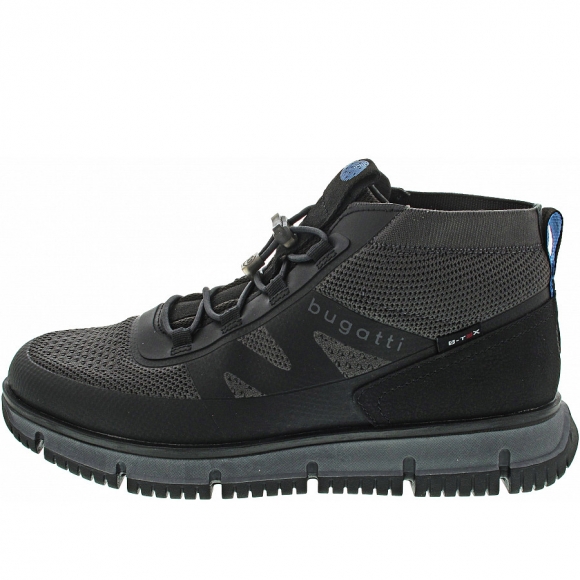 Bugatti SAMPER Schnürstiefelette in BLACK / DARK GREY