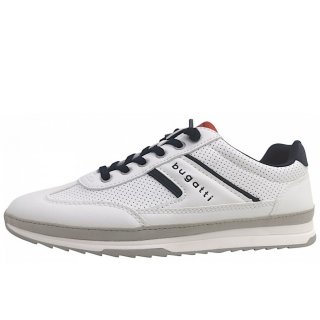 Bugatti Riptide sportlicher Schnürer in white/light grey 2012