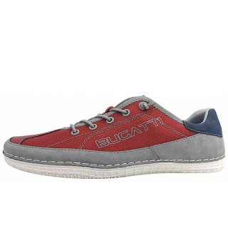 Bugatti Bimini Slipper in dark red/grey 3115