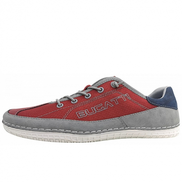 Bugatti Bimini Slipper in dark red/grey 3115