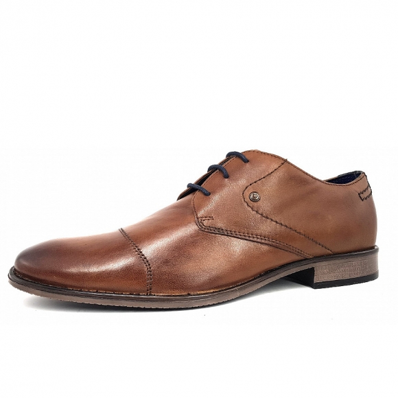 Bugatti Rinaldo Eco elegante Schnürer in 6300 cognac
