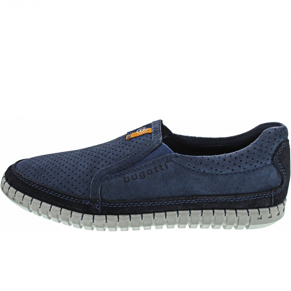 Bugatti Slipper in blue-dark blue