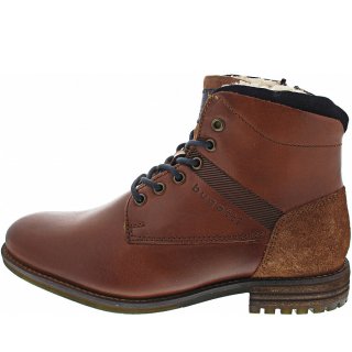 Bugatti Cassio Schnürstiefel in mid-brown