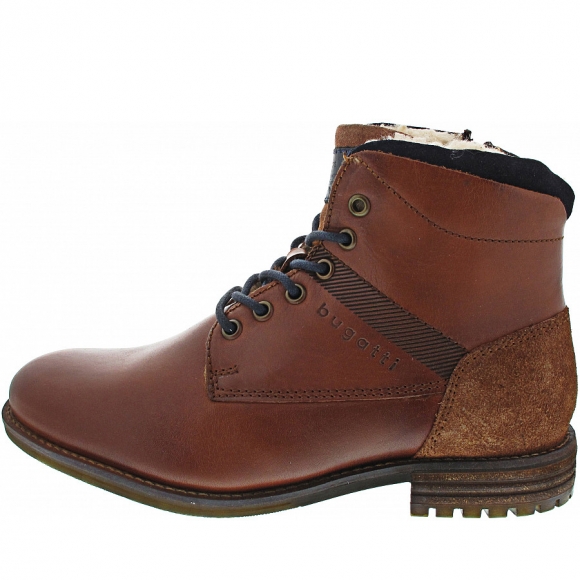 Bugatti Cassio Schnürstiefel in mid-brown
