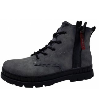 Bugatti Pallario Comfort Schnürstiefel in 1500 grau
