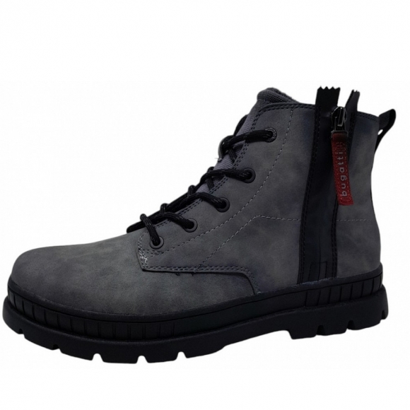 Bugatti Pallario Comfort Schnürstiefel in 1500 grau