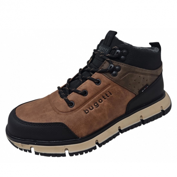 Bugatti Samper Schnürstiefel in cognac