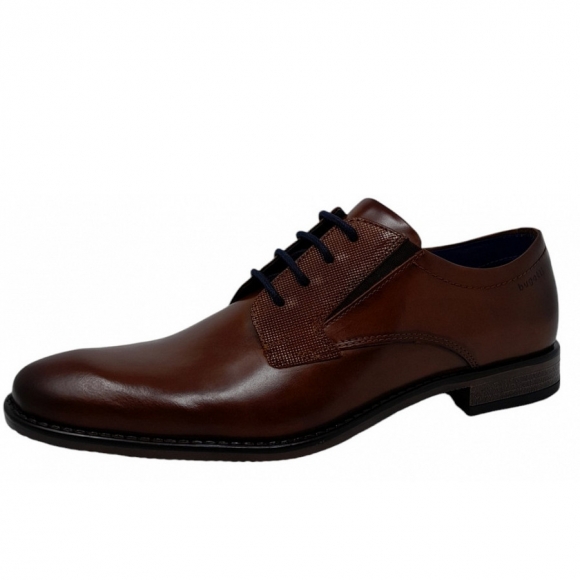 Bugatti Rinaldo Comfort eleganter Schnürer in 6300 cognac