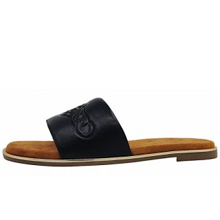 Bugatti Woman Flower Pantolette in 1000 Schwarz