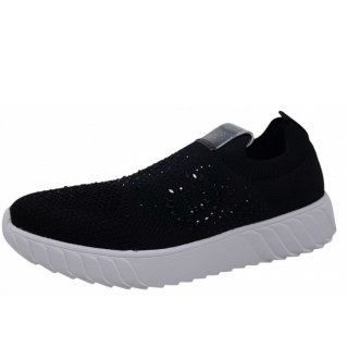 Bugatti Woman CHERYL Comfort Sneaker in 1090 black metalics