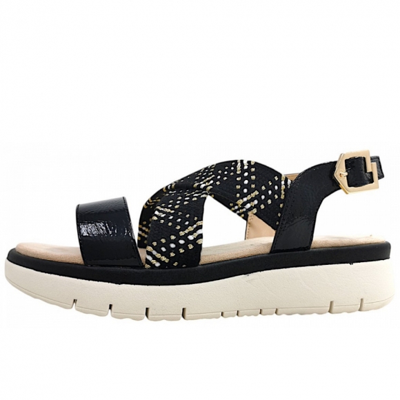 Bugatti Woman Izzy Sandalette in black/offwhite 1021