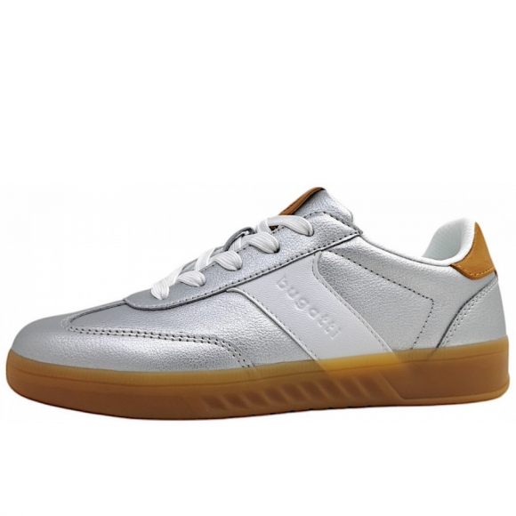 Bugatti Woman Alison Evo sportlicher Schnürer in 1363 silver / cognac