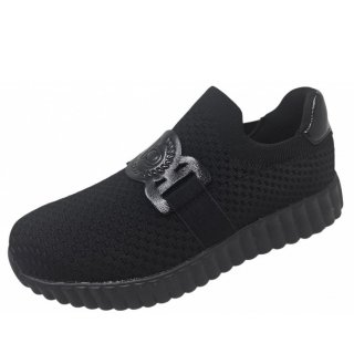 Bugatti Woman Slip ON Carini Sneaker in black