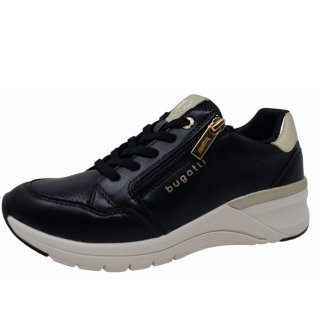 Bugatti Woman GILLY Comfort Sneaker in 1051 black gold