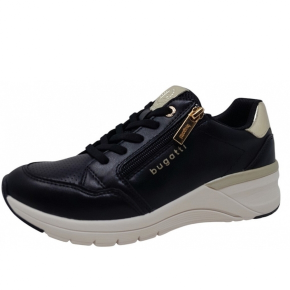 Bugatti Woman GILLY Comfort Sneaker in 1051 black gold